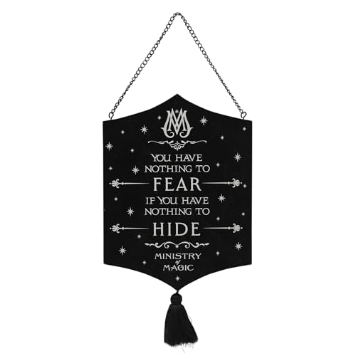 Widdop and Co Harry Potter Dark Arts Holzschild, leuchtet im Dunkeln, Ministry of Magic von Widdop and Co