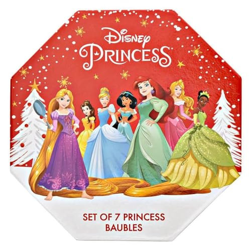 Disney Princess Kugeln aus Acryl, glitzernd, 7 Stück von Widdop and Co