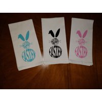 Ostern Hase Mehl Sack Handtücher von WideOpenSpacesLLC