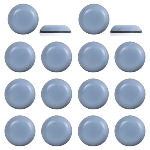16 Stück Selbstklebend Teflongleiter Gleiter Profi Möbelgleiter Teflongleiter Pads zum Schutz von Parkett Selbstklebend Möbelgleiter Rund Stühle und Möbelschoner zum Parkett Laminat Teppich(19mm) von WideSmart