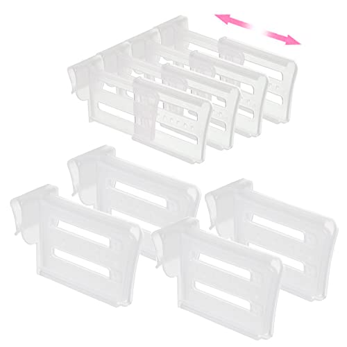 24 Pcs Kühlschrank Trenner,WideSmart Kühlschrank Organizer Trennwände Kühlschrank Space- Allocator Schubladentrenner Kühlschrank Seitentür Trenner Küche Kühlschrank Snap on Regal Schubladen Organizer von WideSmart