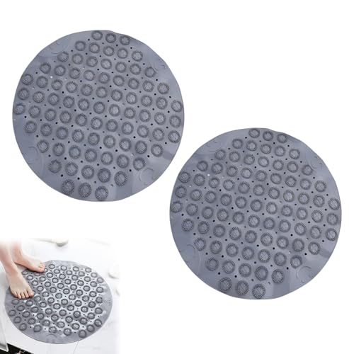 WideSmart Badewannenmatte,Antirutschmatte Badewanne Rutschmatte Badewanne Badewannenmatte rutschfest badewanne Antirutschmatte Wanneneinlage rutschfest (2*Grau30*30cm) von WideSmart