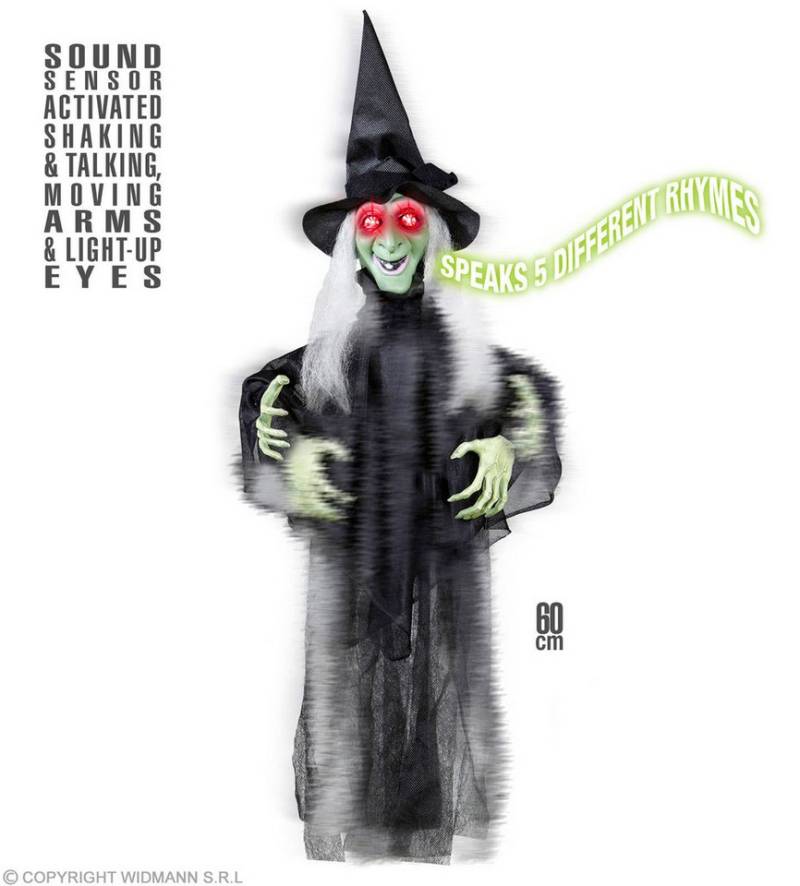 Widmann S.r.l. Dekoobjekt Sprechende und zitternde Hexe mit Leuchtaugen 60 c Widmann S.r.l. Dekoobjekt Sprechende und zitternde Hexe mit Leuchtaugen 60 c von Widmann S.r.l.