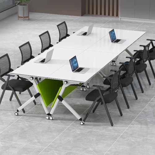 4 Pack Foldable Wood Conference Tables with Lockable Mobile Modern Free Combination Seminar TableLocking Rolling Wheels Steel Bases Laminate Tops for Office Seminar Portabl 4 Pack Foldable Wood Conference Tables with Lockable Mobile Modern Free Combination Seminar TableLocking Rolling Wheels Steel Bases Laminate Tops for Office Seminar Portabl von Widppsopt