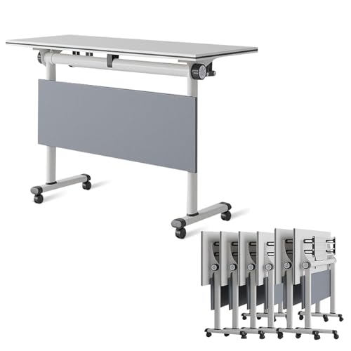 6FT Modern Large Mobile Meeting Table for Conferences Seminars and Negotiations Folding Conference Table for Easy Mobility von Widppsopt