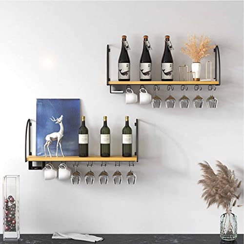 An der Wand montierter Weinglashalter - Hängender Weinregal-Ausstellungsständer - Wandregale aus Schmiedeeisen und Massivholz, Hängendes Weinregal aus Schmiedeeisen, Wandbehang-Pflanzenregal An der Wand montierter Weinglashalter - Hängender Weinregal-Ausstellungsständer - Wandregale aus Schmiedeeisen und Massivholz, Hängendes Weinregal aus Schmiedeeisen, Wandbehang-Pflanzenregal von Widppsopt