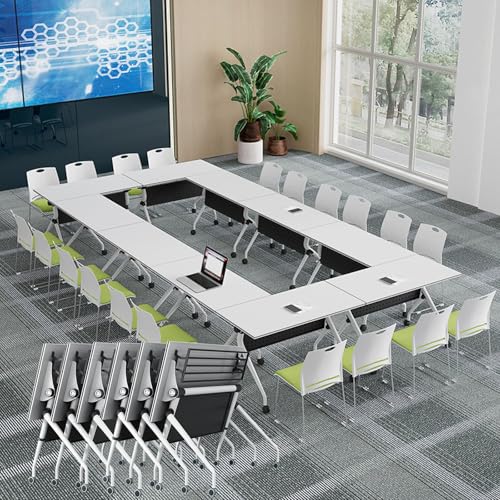 Conference Room Table,Foldable Meeting Desk Mobile Training Table,Flip Top Mobile Training Desk with Wheels Modern for Office Conference Room Conference Room Table,Foldable Meeting Desk Mobile Training Table,Flip Top Mobile Training Desk with Wheels Modern for Office Conference Room von Widppsopt