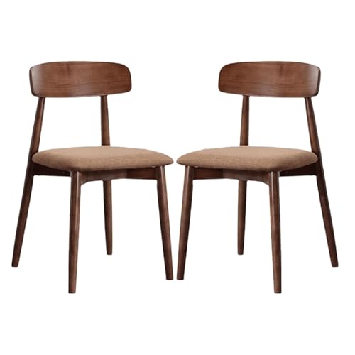 Esszimmerstuhl Moderns Stoff Esszimmer Mid Century Lounge Rückenlehnen 2er Set mit Walnuss Set Modern Esszimmerstuhl Moderns Stoff Esszimmer Mid Century Lounge Rückenlehnen 2er Set mit Walnuss Set Modern von Widppsopt