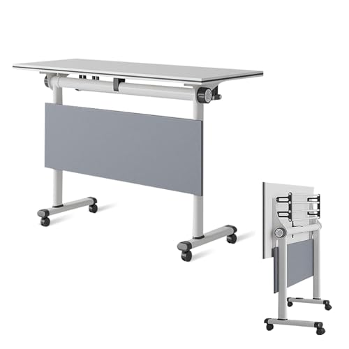 Large Folding Conference Table Desk with Silent Caster Wheels for Mobile Conference Room von Widppsopt