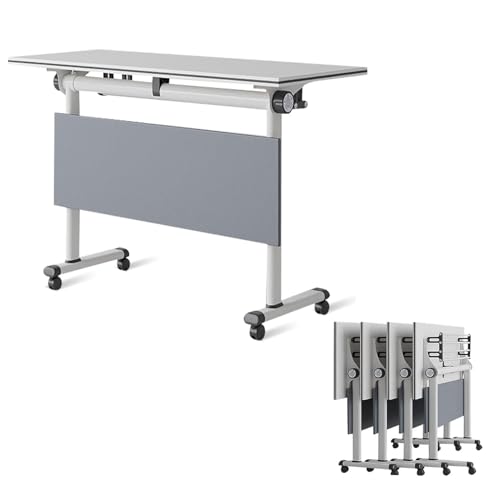 Large Folding Conference Table Desk with Silent Caster Wheels for Mobile Conference Room von Widppsopt