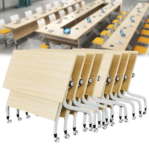 Modern Executive Desk with Large Folding Table for Office Conference Room Rectangular Foldable Meeting Tables von Widppsopt