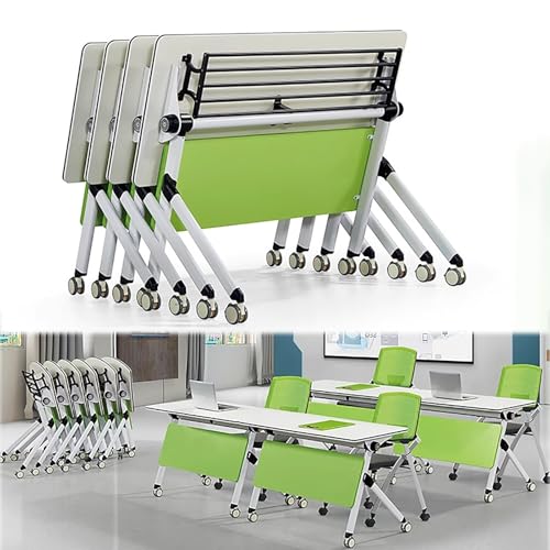 Modern Office Folding Rolling Conference Training Table Set 4 Pack Mobile Flip Top Seminar Table with Storage Rack Free Combination 55 * 23.6 * 29.5in Modern Office Folding Rolling Conference Training Table Set 4 Pack Mobile Flip Top Seminar Table with Storage Rack Free Combination 55 * 23.6 * 29.5in von Widppsopt