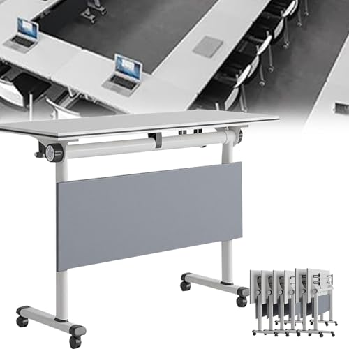 Modern White Conference Table with Rolling Silent Wheels Executive Desk for Meeting Room Modern White Conference Table with Rolling Silent Wheels Executive Desk for Meeting Room von Widppsopt