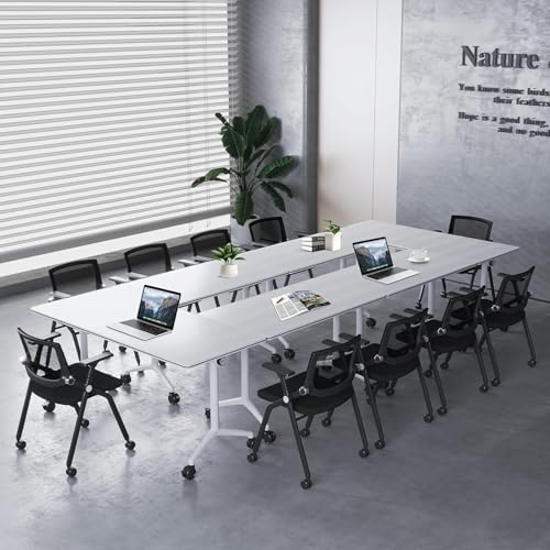 Portable Mobile Conference Table Modern Office Boardroom Desk with DIY Splicing Design Large Folding Seminar Table Modular Desk for Conference Room Meetings Portable Mobile Conference Table Modern Office Boardroom Desk with DIY Splicing Design Large Folding Seminar Table Modular Desk for Conference Room Meetings von Widppsopt