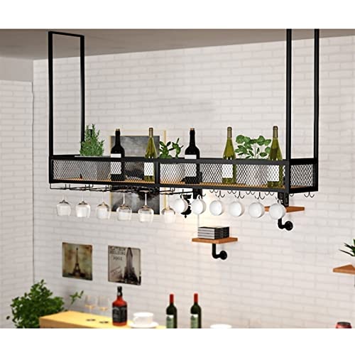 Weinglashalter für die Decke – Hängendes Weinregal, Hängendes Küchendisplayregal, Pflanzenständer für die Decke und Wand, Weinglashalter im Vintage-Stil aus Schmiedeeisen, 2 Arten von Glasha Weinglashalter für die Decke – Hängendes Weinregal, Hängendes Küchendisplayregal, Pflanzenständer für die Decke und Wand, Weinglashalter im Vintage-Stil aus Schmiedeeisen, 2 Arten von Glasha von Widppsopt