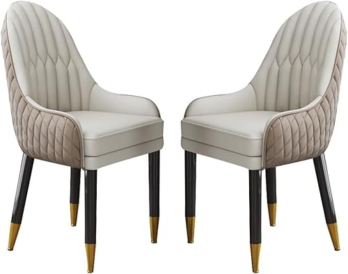 Widppsopt Esszimmerstuhl, Küchenstuhl, 2er-Set, Mikrofaser-Leder, Lounge-Theken, Schlafzimmer, Ehezimmer, Balkon, Sofa (Farbe: Standard) von Widppsopt