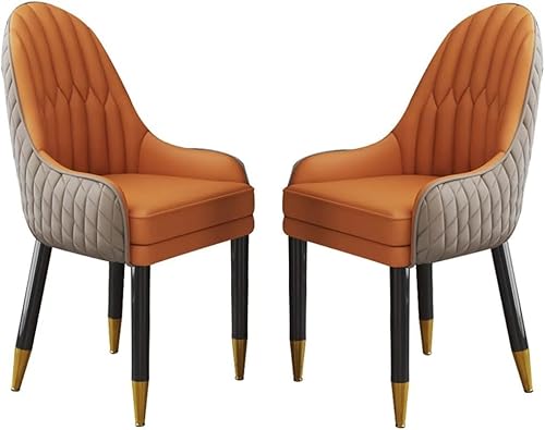 Widppsopt Esszimmerstuhl, Küchenstuhl, 2er-Set, Mikrofaser-Leder, Lounge-Theken, Schlafzimmer, Ehezimmer, Balkon, Sofa (Farbe: Standard) von Widppsopt
