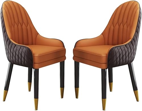 Widppsopt Esszimmerstuhl, Küchenstuhl, 2er-Set, Mikrofaser-Leder, Lounge-Theken, Schlafzimmer, Ehezimmer, Balkon, Sofa (Farbe: Standard) von Widppsopt