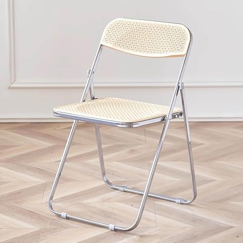 Widppsopt Esszimmerstuhl, tragbar, Rattan, Lounge, Retro-Gewebe, kommerziell, für Küche, Zimmer, 45 x 44 x 76 cm (Größe: 45 x 44 x 76 cm (18 x 17 x 30 Zoll), Farbe: F) von Widppsopt