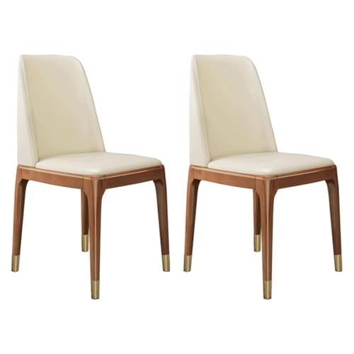Widppsopt Esszimmerstuhl Moderns 2er Set Kunstleder Rückenlehne Gepolstert Küchen Mid Century Dinnings Modern von Widppsopt