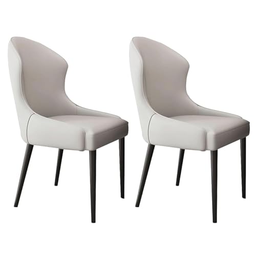 Widppsopt Esszimmerstuhl mit hoher Rückenlehne, gepolstert, 2er-Set, Mid-Century-Set mit Metallbeinen, Moderne Küchen von Widppsopt
