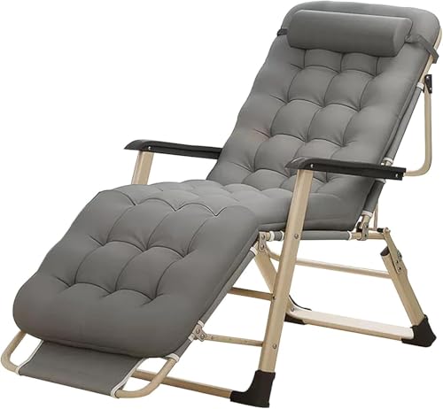 Widppsopt Gravity Klappbarer Liegesessel mit abnehmbarem, weichem Kissen und Verstellbarer Kopfstütze, Gartenliege Widppsopt Gravity Klappbarer Liegesessel mit abnehmbarem, weichem Kissen und Verstellbarer Kopfstütze, Gartenliege von Widppsopt