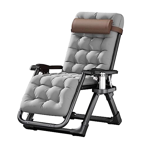 Widppsopt Klappbarer Liegestuhl, Verstellbarer Garten-Sonnenliege Relaxer Recliner für Terrasse Strand Outdoor Camping mit Kopfstütze und Getränkehalter, Max. Belastung 200kg Widppsopt Klappbarer Liegestuhl, Verstellbarer Garten-Sonnenliege Relaxer Recliner für Terrasse Strand Outdoor Camping mit Kopfstütze und Getränkehalter, Max. Belastung 200kg von Widppsopt