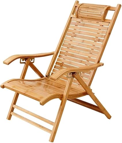 Widppsopt Klappbarer Liegestuhl aus Bambus für den Garten, Sonnenliege, Lounge-Sessel, Balkon, Siesta, Outdoor, Holzterrasse Widppsopt Klappbarer Liegestuhl aus Bambus für den Garten, Sonnenliege, Lounge-Sessel, Balkon, Siesta, Outdoor, Holzterrasse von Widppsopt