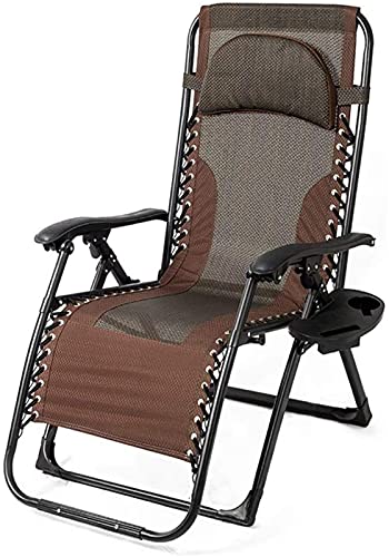 Widppsopt Liegestuhl Sonnenliegen Loungesessel Verstellbarer Klapprasen für Deck Patio Pool Strand mit Getränkehalter Garten Camping Outdoor Vision von Widppsopt