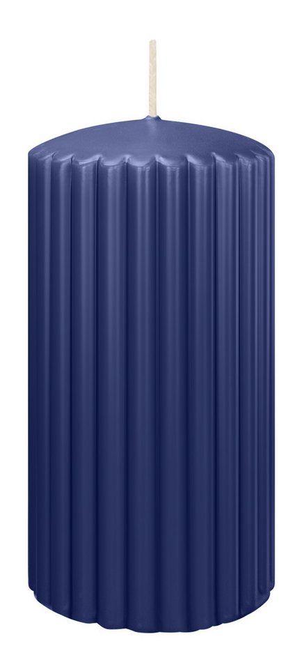 Wiedemann Kerzen Adventskerze Rillen Kerzen Dunkelblau 150 x Ø 80 mm, 4 Stück Wiedemann Kerzen Adventskerze Rillen Kerzen Dunkelblau 150 x Ø 80 mm, 4 Stück von Wiedemann Kerzen