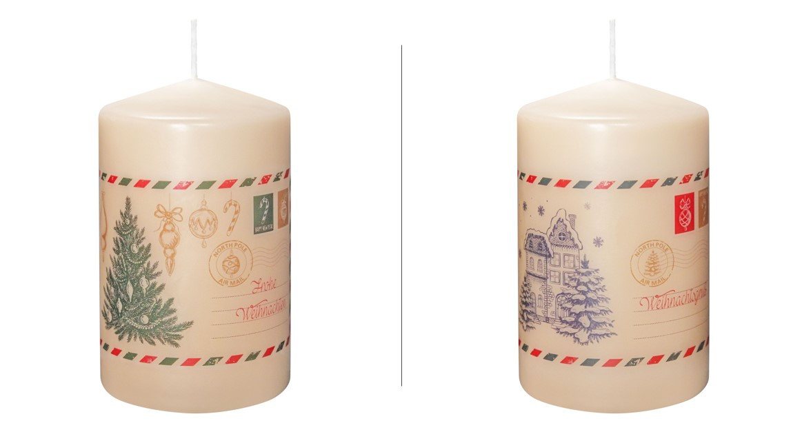 Wiedemann Kerzen Adventskerze Weihnachtskerzen Postcard 130 x Ø 78 mm, 2er Set Wiedemann Kerzen Adventskerze Weihnachtskerzen Postcard 130 x Ø 78 mm, 2er Set von Wiedemann Kerzen