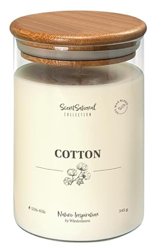 Wiedemann Kerzen Duftkerze im Glas Cotton 345g, 1 Stück von Wiedemann Kerzen
