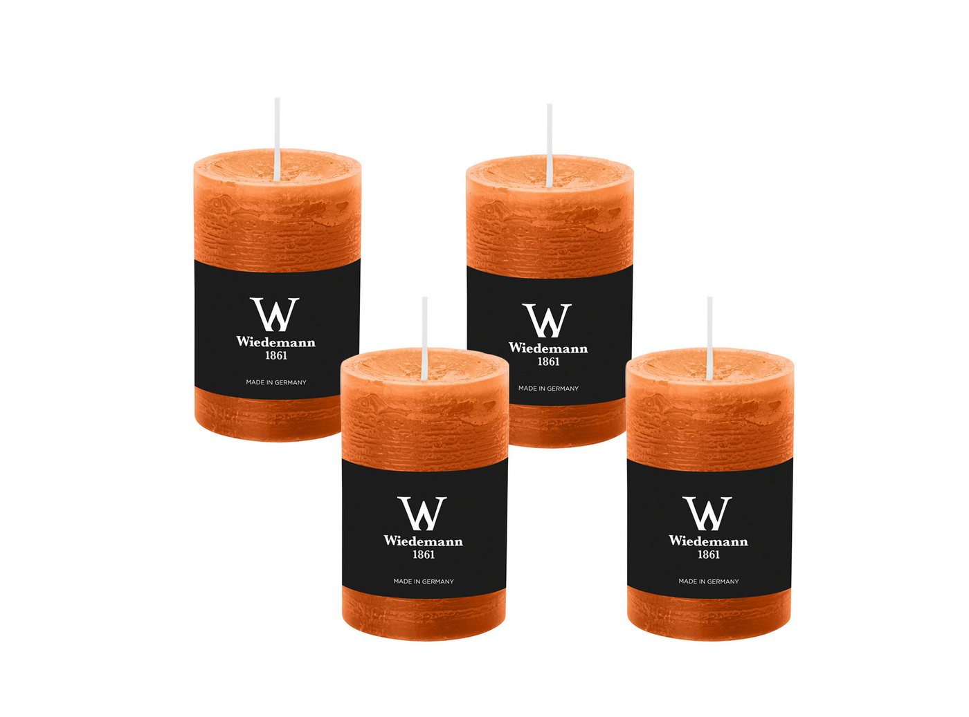 Wiedemann Kerzen Rustic-Kerze Rustik Marble Kerzen (durchgefärbt) Dukat 100 x 68 mm, 4er Set von Wiedemann Kerzen