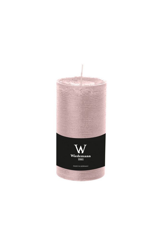 Wiedemann Kerzen Rustic-Kerze Wiedemann MARBLE Rustic KERZEN, Größe 130x68 mm, durchgefärbt, ASF inkl., mit Banderole von Wiedemann Kerzen