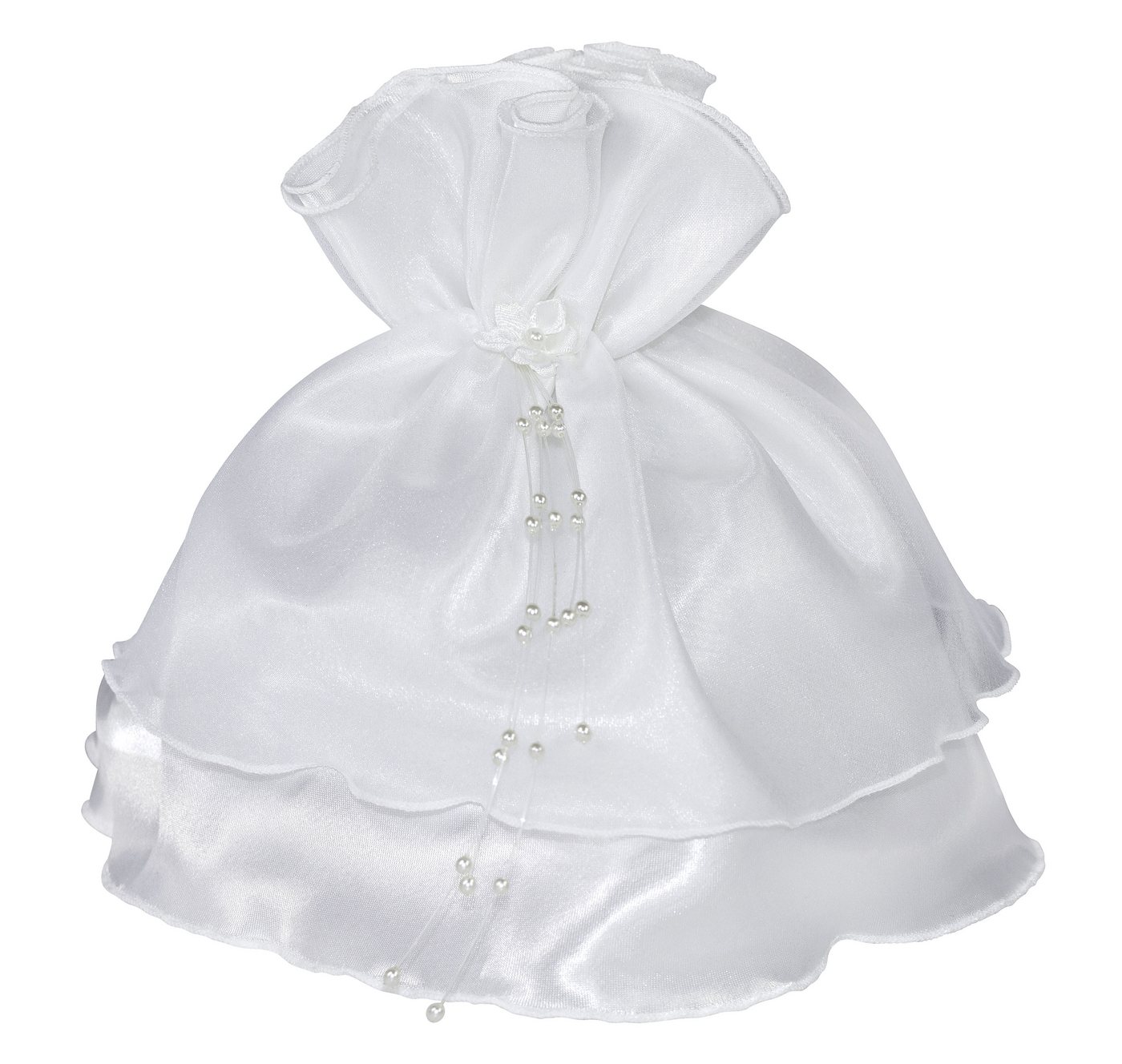 Wiedemann Kerzen Stumpenkerze Kerzen Röckchen aus Satin und Organza für Kerzen bis Ø 50 mm von Wiedemann Kerzen