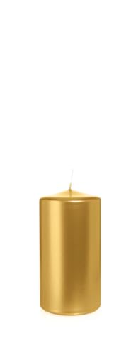 Wiedemann Kerzen Stumpenkerzen Gold Ø 78 x 150 mm, 8 Stück von Wiedemann Kerzen
