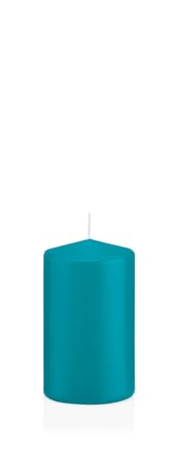 Wiedemann Kerzen Stumpenkerzen in RAL-Qualität Azurblau Ø 58 x 120 mm, 16 Stück von Wiedemann Kerzen