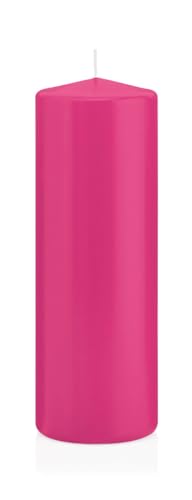 Wiedemann Kerzen Stumpenkerzen in RAL-Qualität Pink Ø 68 x 200 mm, 12 Stück von Wiedemann Kerzen