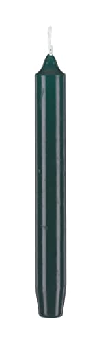Leuchterkerzen, Tafelkerzen, Haushaltskerzen Dunkelgrün, 190 x Ø 21 mm, 12 Stück von Wiedemann