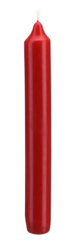 Leuchterkerzen, Tafelkerzen, Haushaltskerzen Rot, 190 x Ø 21 mm, 12 Stück von Wiedemann