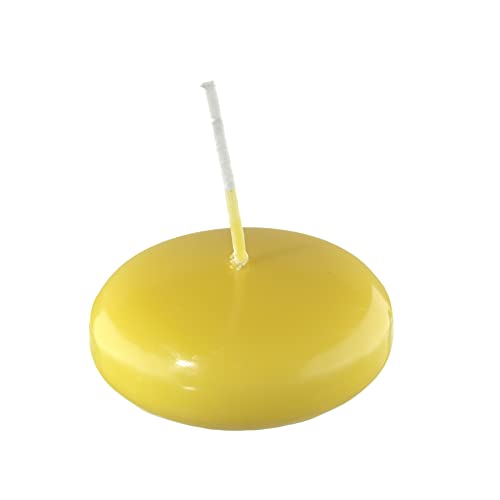 Unbekannt Schwimmkerzen Citron Zitrone Gelb 2,6 x 4,2 cm, 8 Stück von Wiedemann