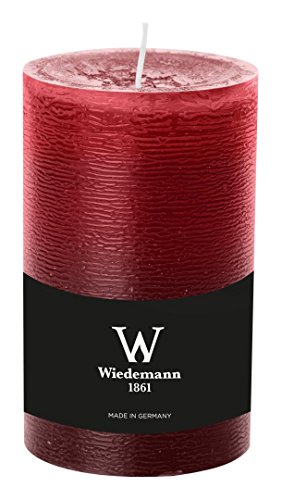Wiedemann 281008.067 Marble Kerze durchgefärbt ASF, Wachs, Rot, 13 x 7.8 cm, 8 von Wiedemann