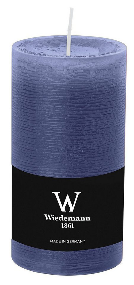 Wiedemann Stumpenkerze D-LUX MARBLE 281005.006 Stumpenkerze - 130 x 68 mm, dunkelblau von Wiedemann