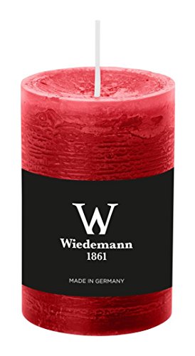 Wiedemann Marble Kerze durchgefärbt ASF, Wachs, Rubin, 9 x 5.8 cm, 208 von Wiedemann