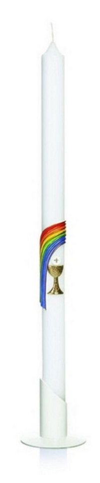 Wiedemann Stumpenkerze K003 Kommunion- Konfirmation-Kerze 500/30 REGENBOGEN HOSTIE KELCH gold von Wiedemann