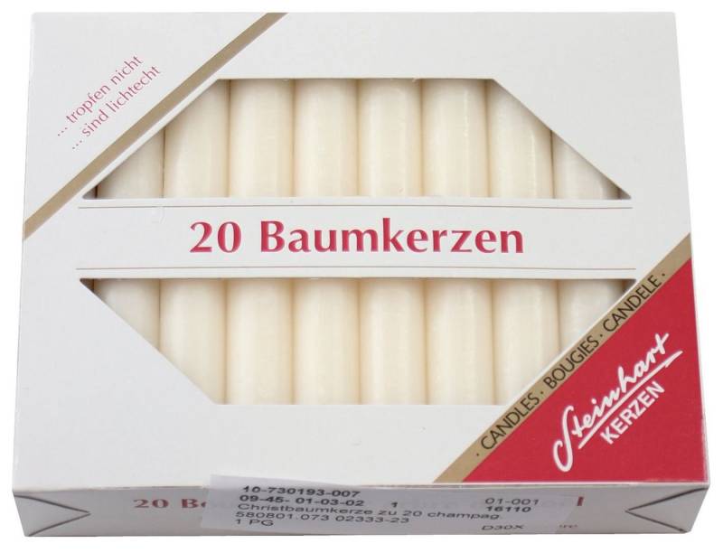 Wiedemann Stumpenkerze Wiedemann 580801.073 Christbaumkerze - bisquit, 20 Stück von Wiedemann