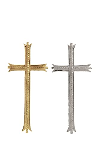 Wiedemann Verzierornament Kreuz groß, Wachs, Gold, 10 x 4 cm von Wiedemann