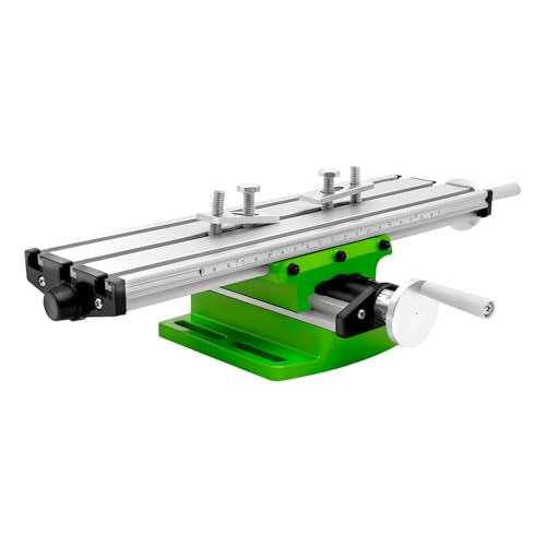 Wiefiche Multifunktions Arbeitstisch 310×90mm, Arbeitstisch Fräsen X-Y Schiebetisch mit Präzisionsskala, Mini Tischbohrmaschine für elektrische Bohrmaschinenhalter, 39,5 x 24,5 x 7,8cm, Weiß & Grün Wiefiche Multifunktions Arbeitstisch 310×90mm, Arbeitstisch Fräsen X-Y Schiebetisch mit Präzisionsskala, Mini Tischbohrmaschine für elektrische Bohrmaschinenhalter, 39,5 x 24,5 x 7,8cm, Weiß & Grün von Wiefiche