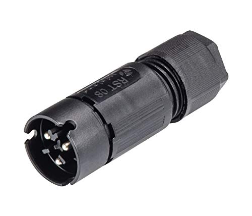 Wieland Micro Steckverbinder RST08i3 S S1 ZR1 H SW 3-polig Steckerteil Kodierung schwarz Gehäuse schwarz von Wieland
