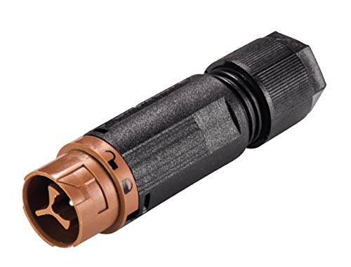 Wieland Mini Steckverbinder RST16I3 S S1 ZT4S L BR 3-polig Steckerteil Kodierung signalbraun Gehäuse schwarz von Wieland